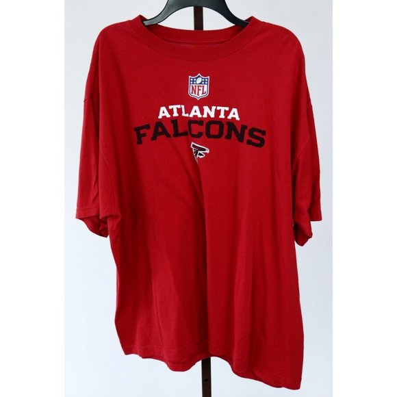 Reebok Mens Red Atlanta Falcons Short Sleeve T-Shirt Size XL - Picture 1 of 3